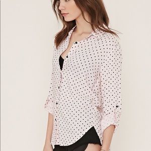 Forever21 Pink Button Up Shirt